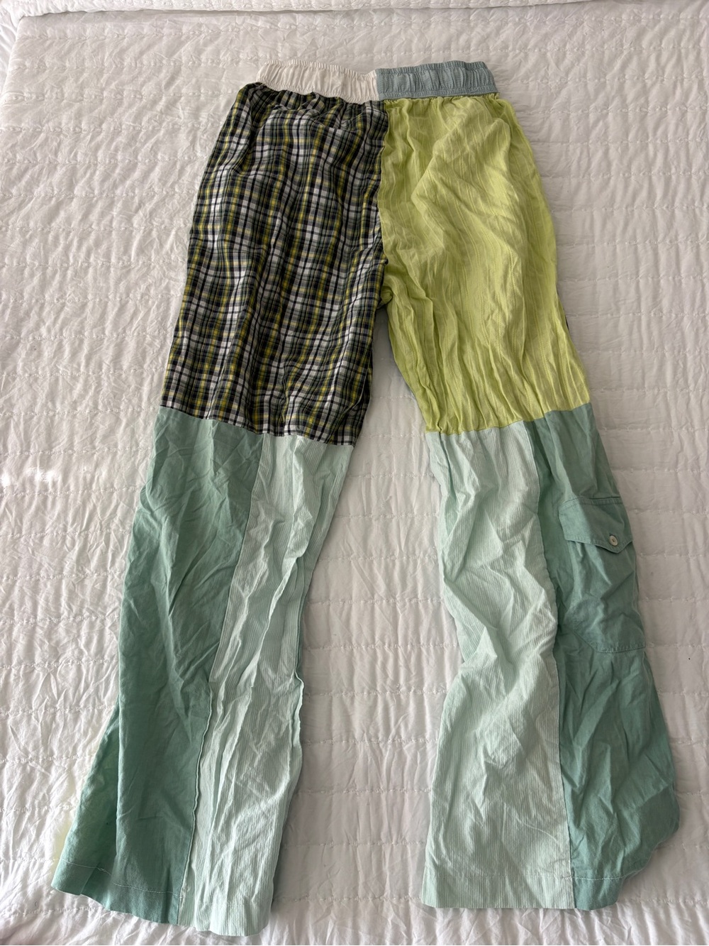 PATCHA London patchwork, cargo trouser pants Y2K - Picture 3 of 3